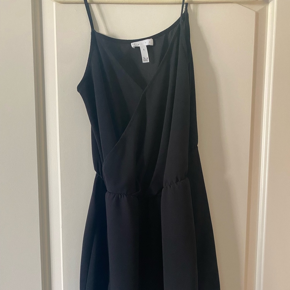 Black mini dress